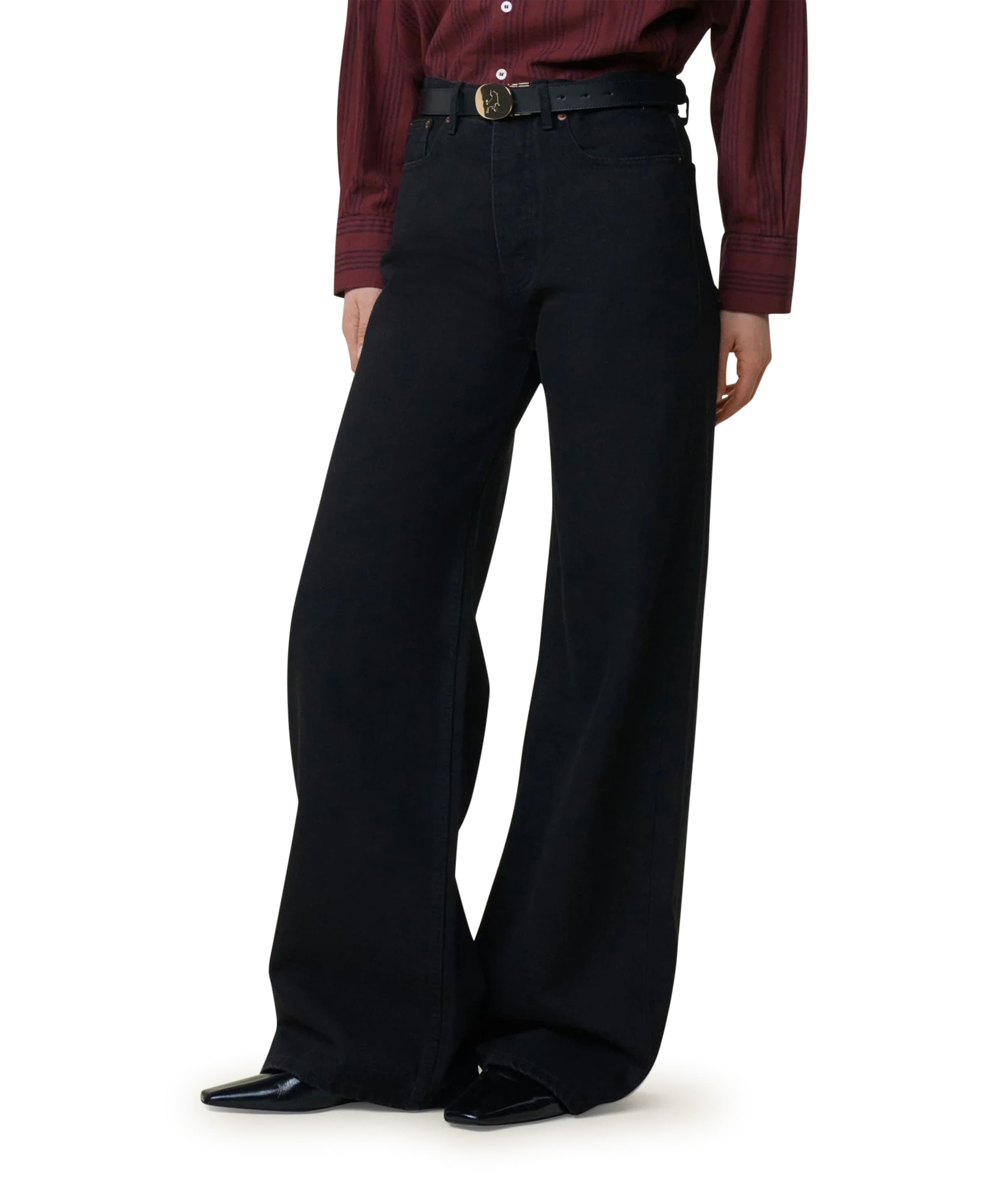 Skater Loose 7790 Black Bold dames jeans zwart