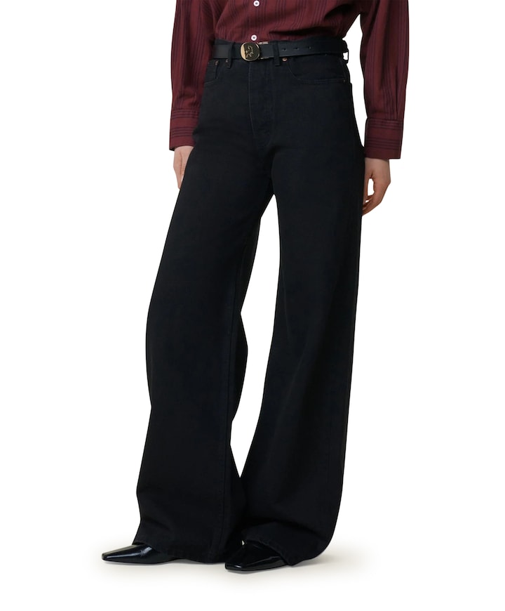 Skater Loose 7790 Black Bold dames jeans zwart