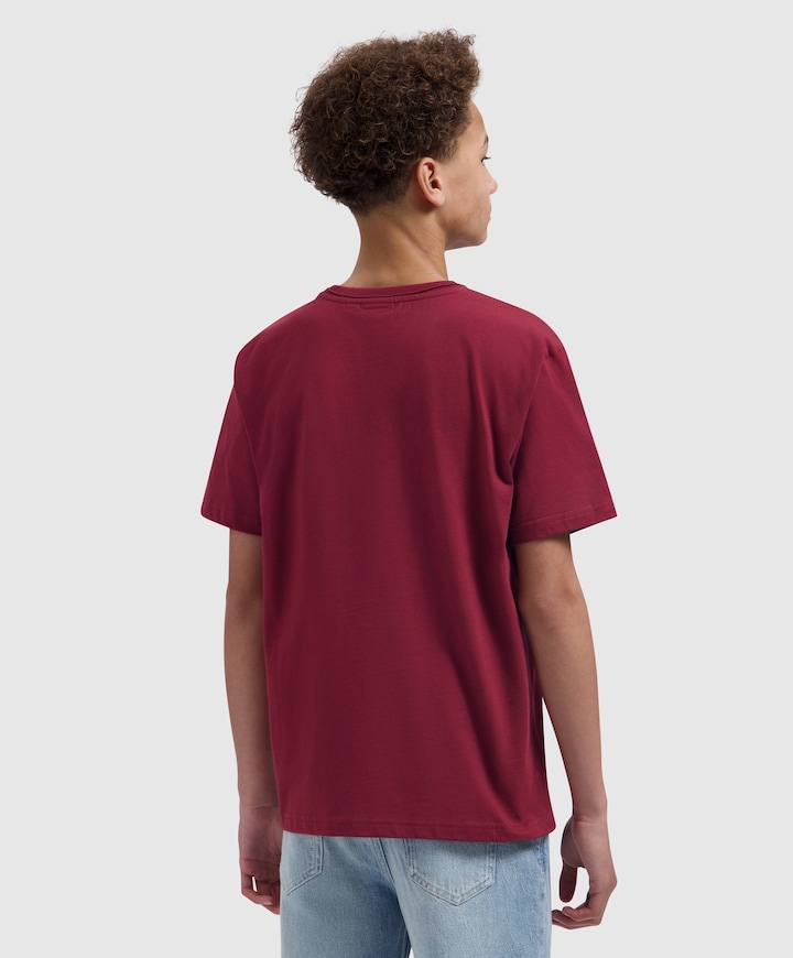 Jongens T-shirt bordeaux