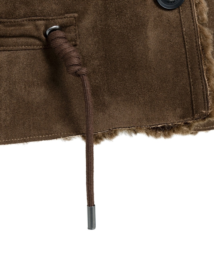 Dames gilet bruin