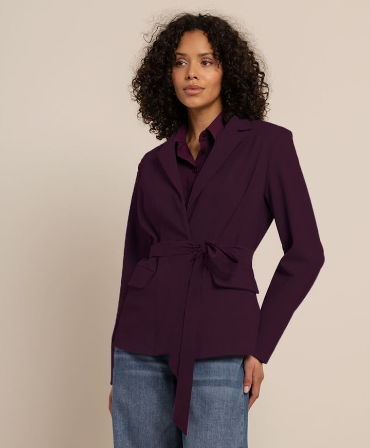Dames blazer paars