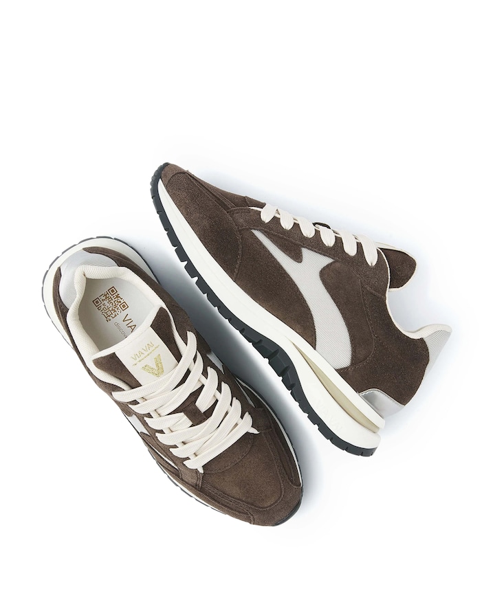 Usher Riggs dames sneakers bruin