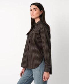 Dames blouse bruin