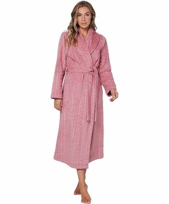 Dames ochtendjas roze