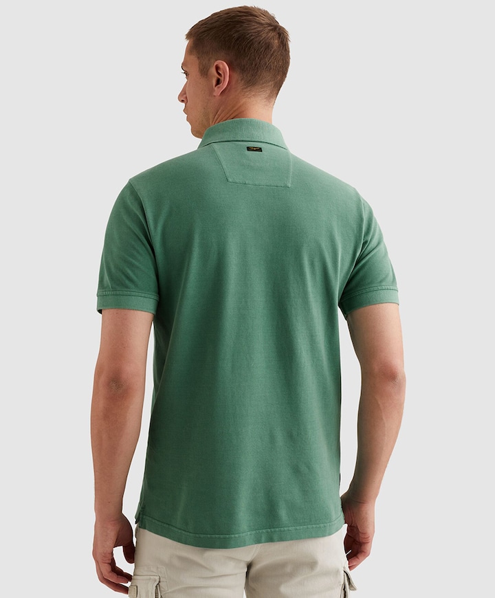 Heren polo blauw