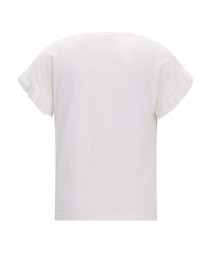 Meisjes t-shirt ecru