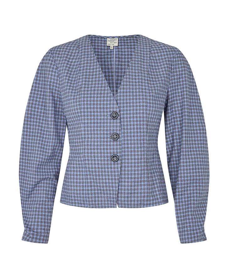 Dames blouse blauw