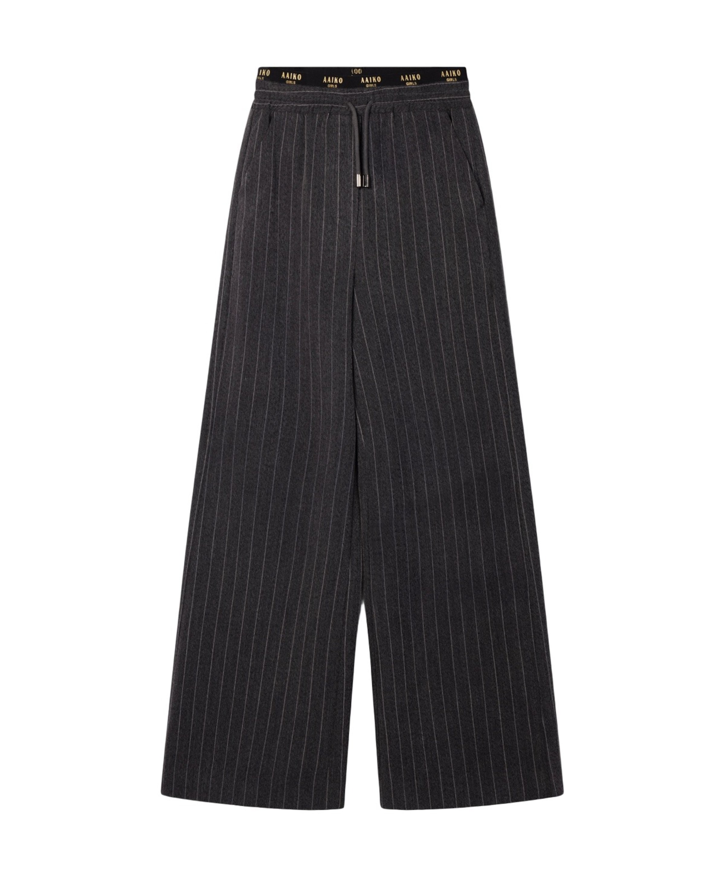 ESILA PINSTRIPE VIS 350 G meisjes pantalon grijs