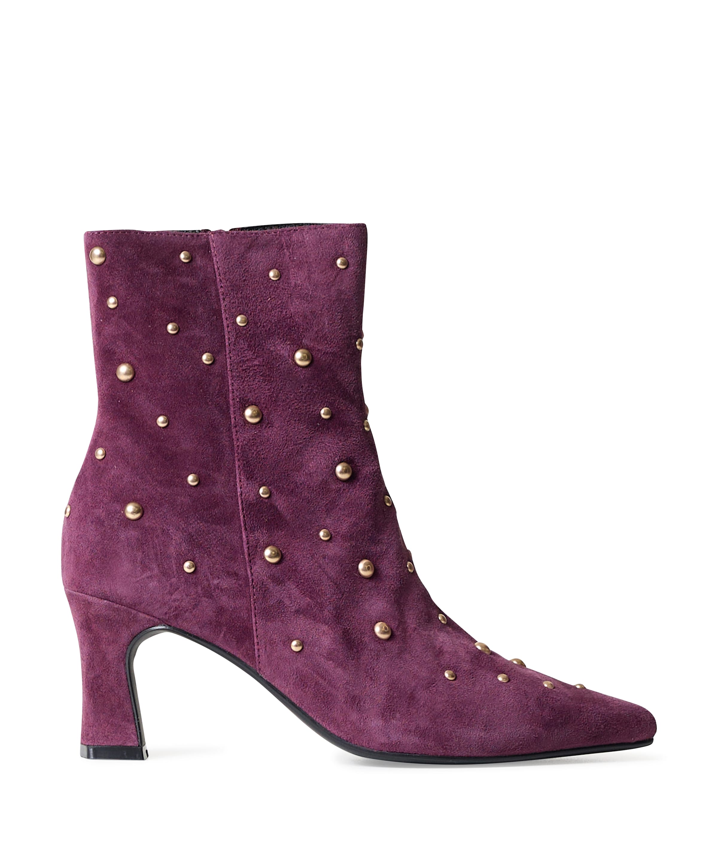 Desdemona dames enkellaarzen bordeaux