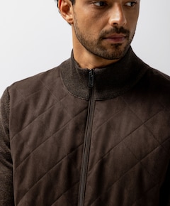 Heren vest bruin