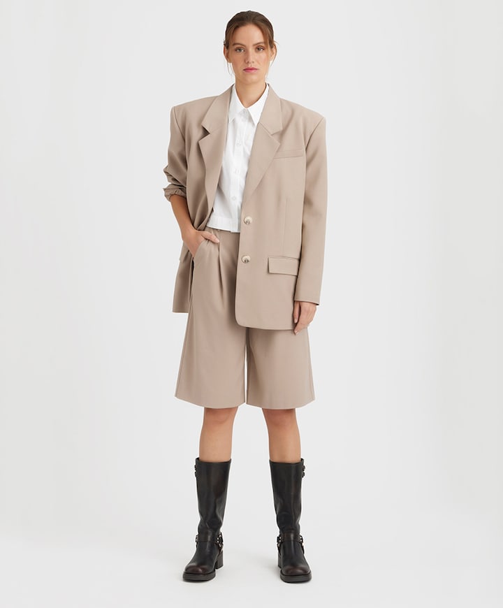 Dames blazer beige