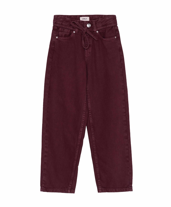 KOGGIANNA MW STRAIGHT COL DNM TAI meisjes jeans rood
