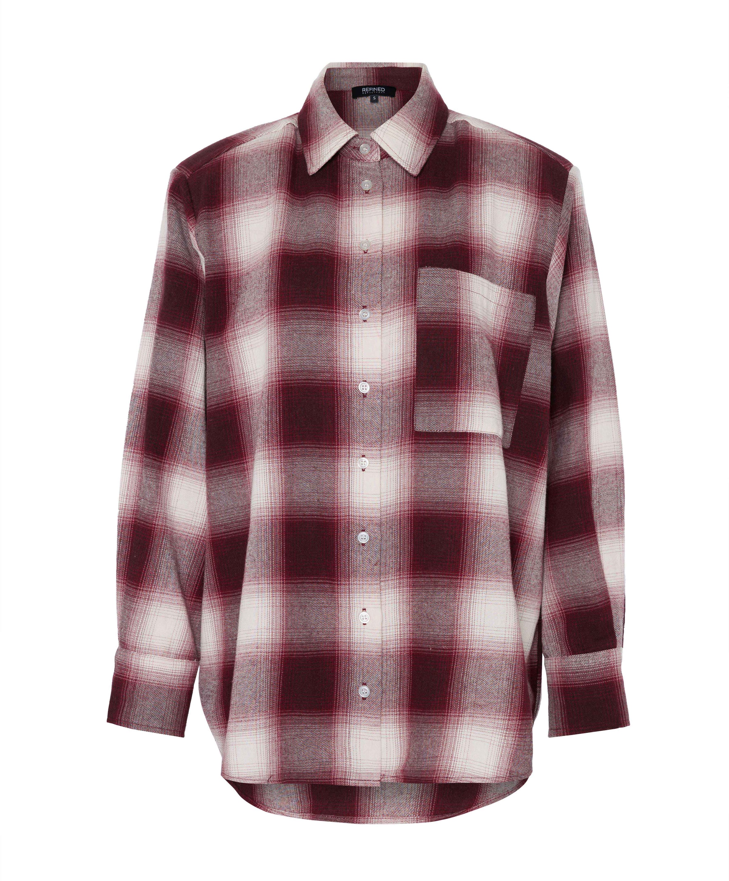 Dames blouse bordeaux