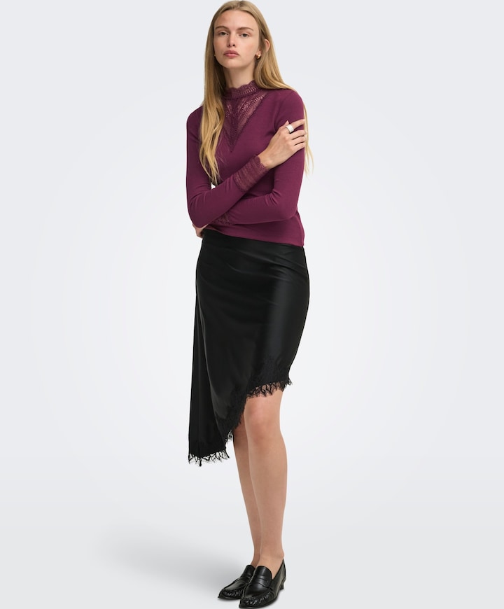 Dames longsleeve rood
