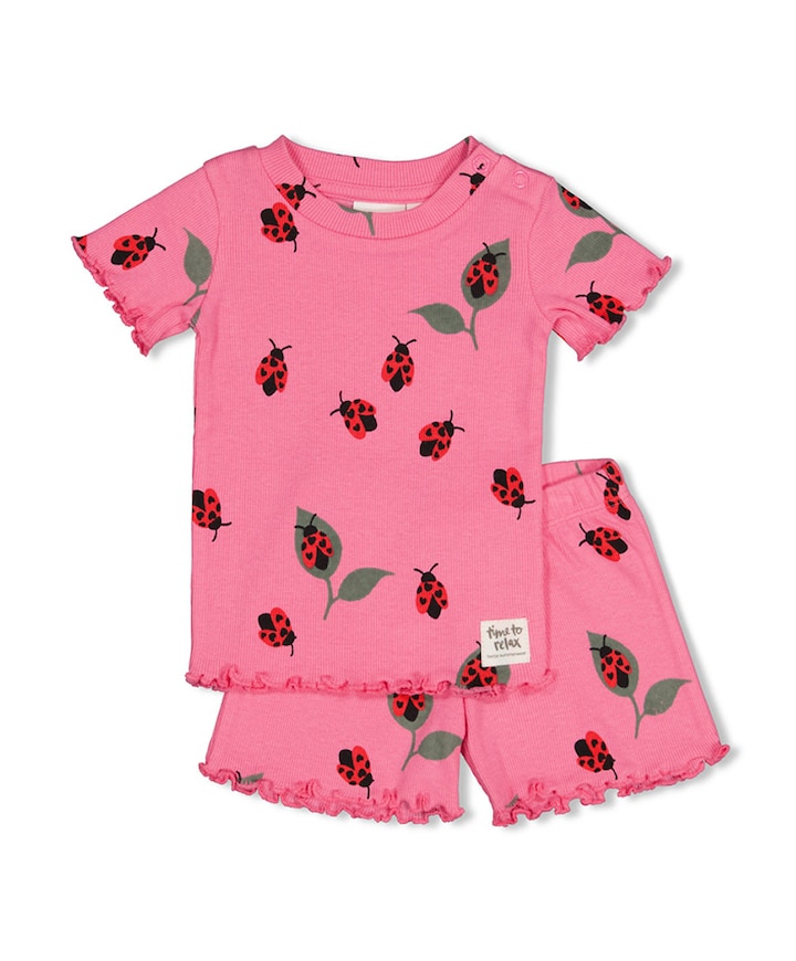 Meisjes pyjamaset roze