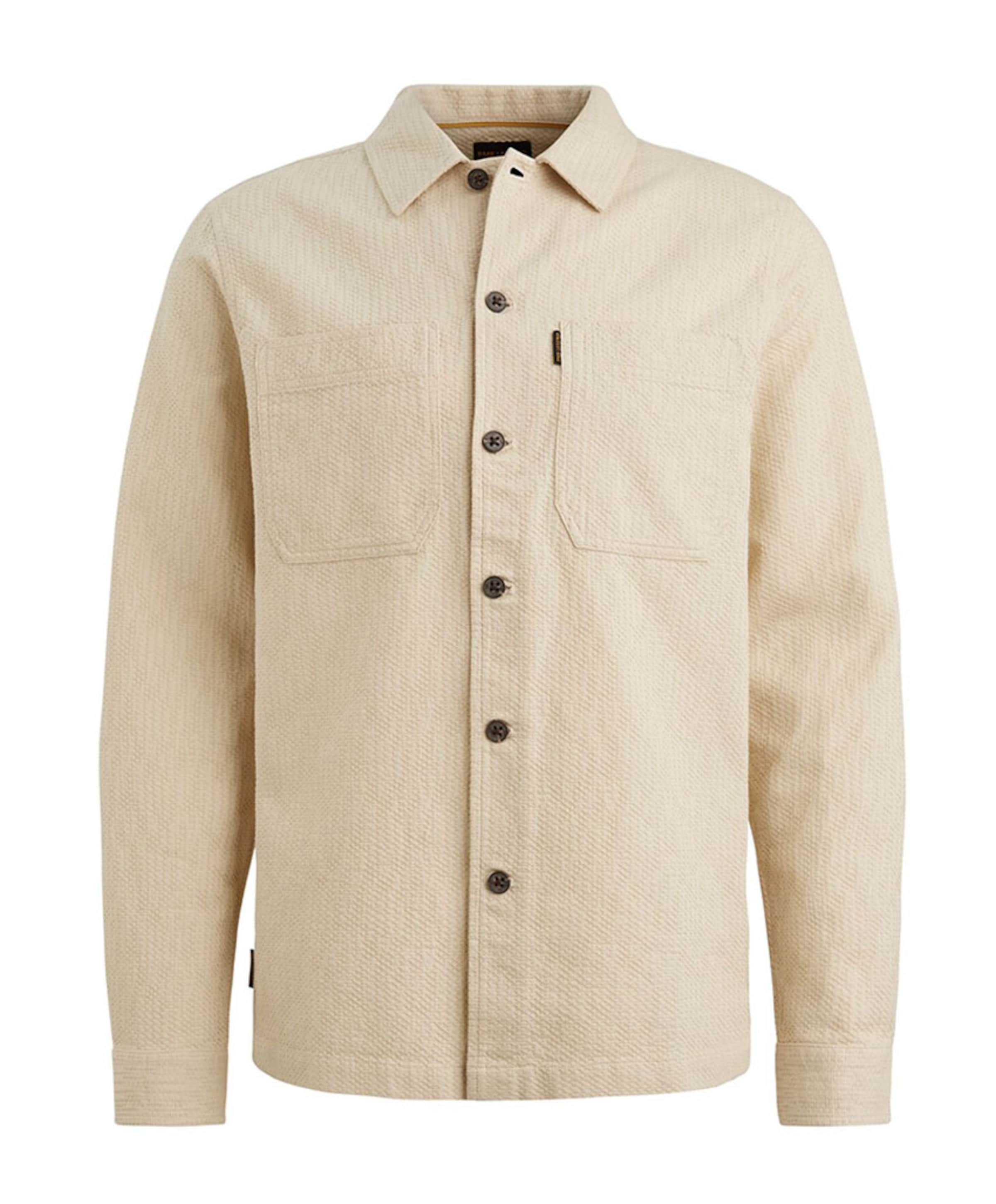 Heren overhemd lange mouw ecru