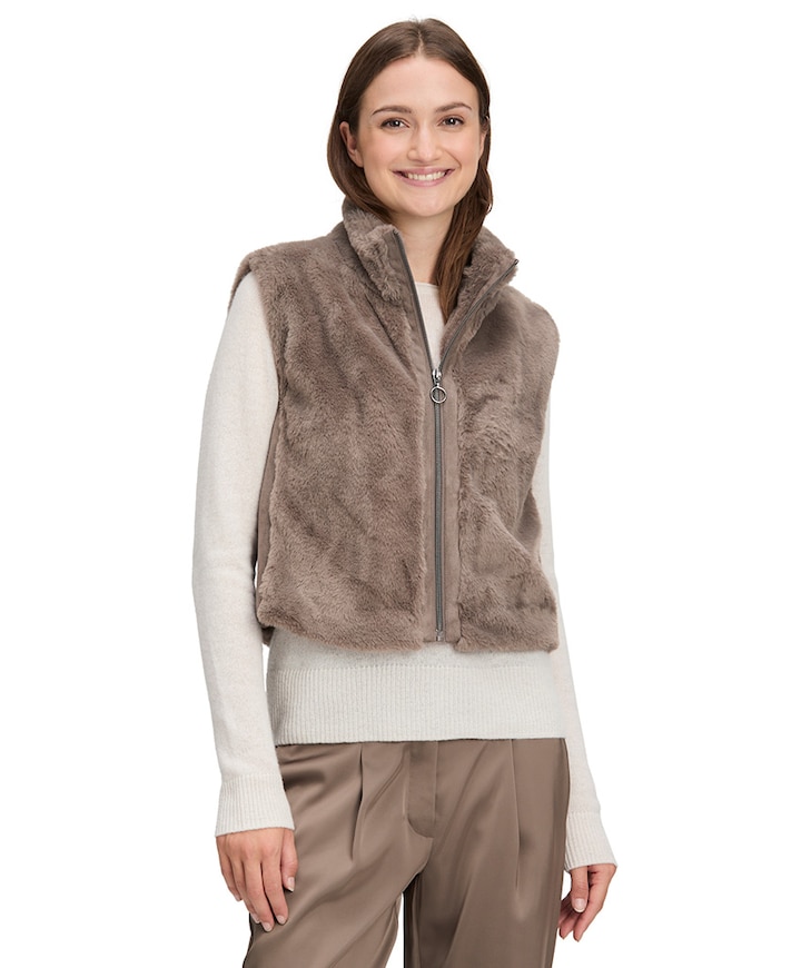 Dames gilet bruin