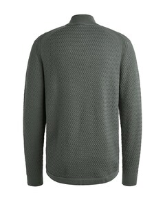 Heren trui met rits blauw