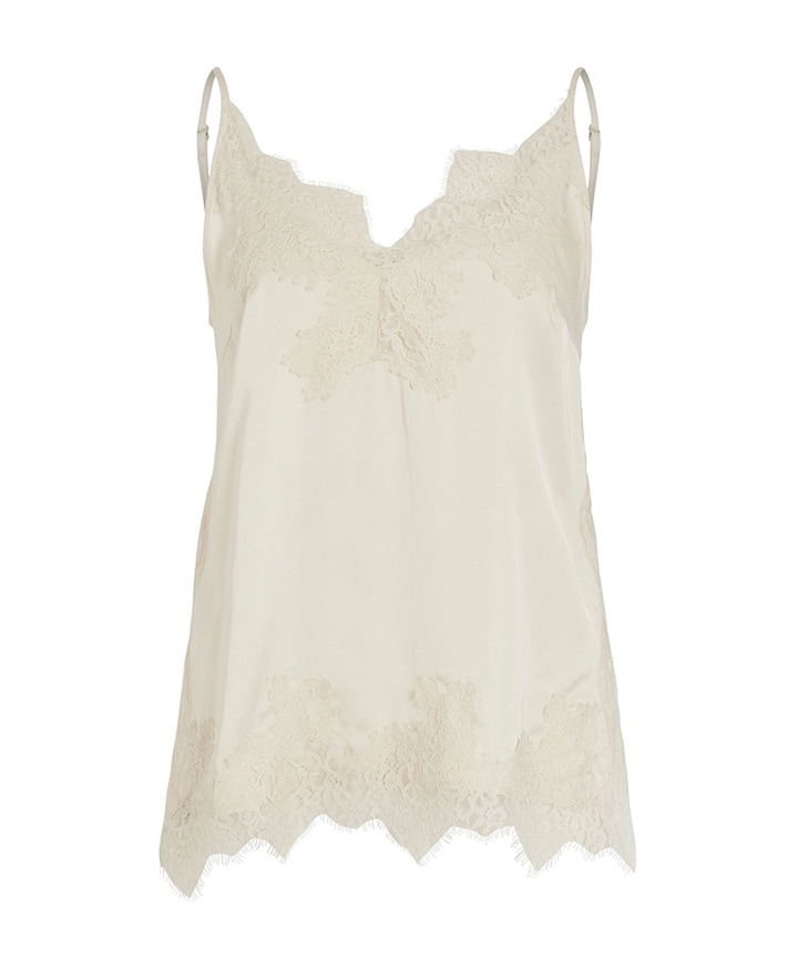 Dames top beige