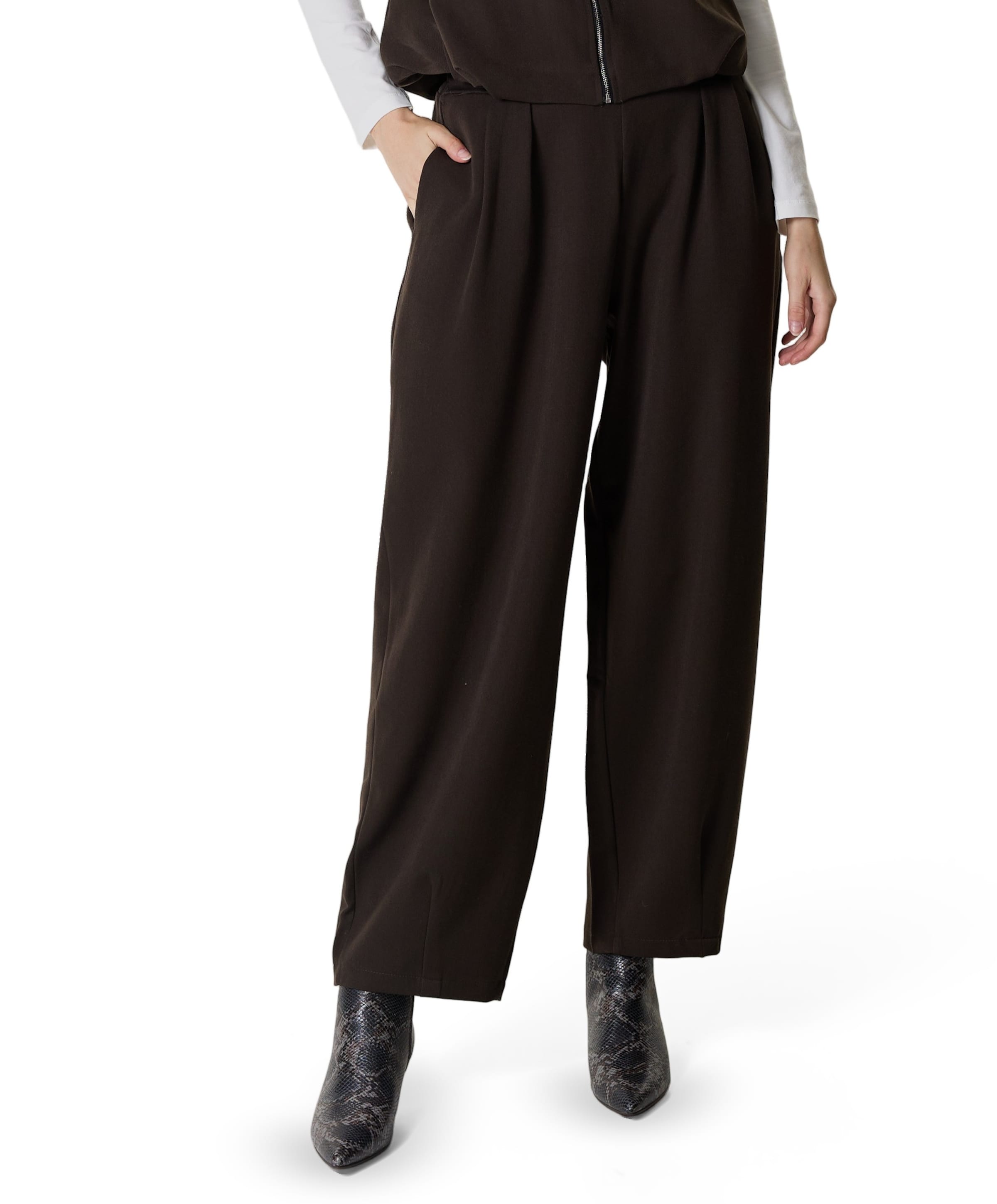 Barrel dames broek bruin