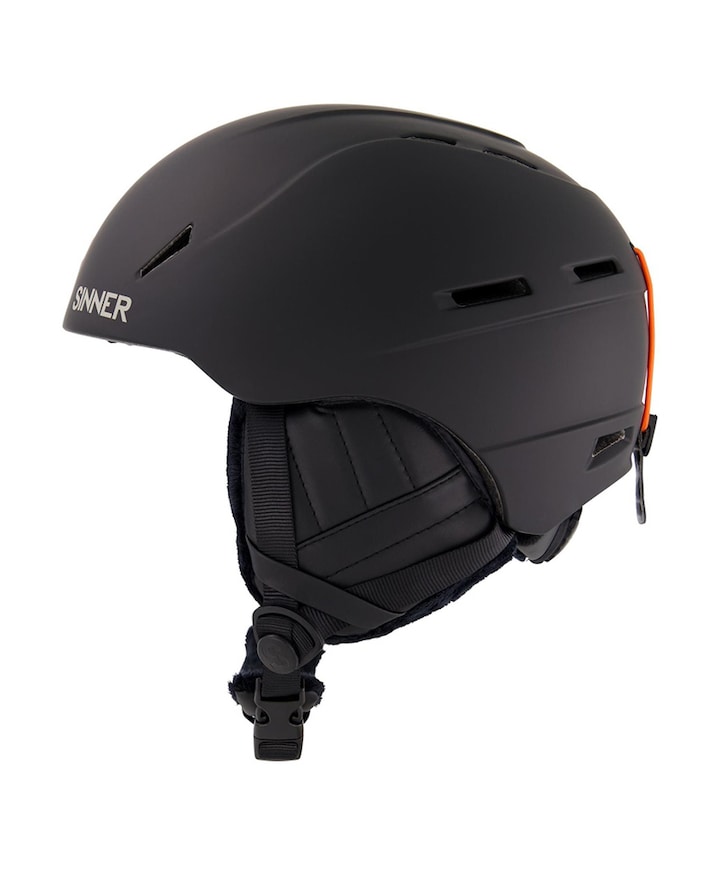 Skihelm uniseks zwart