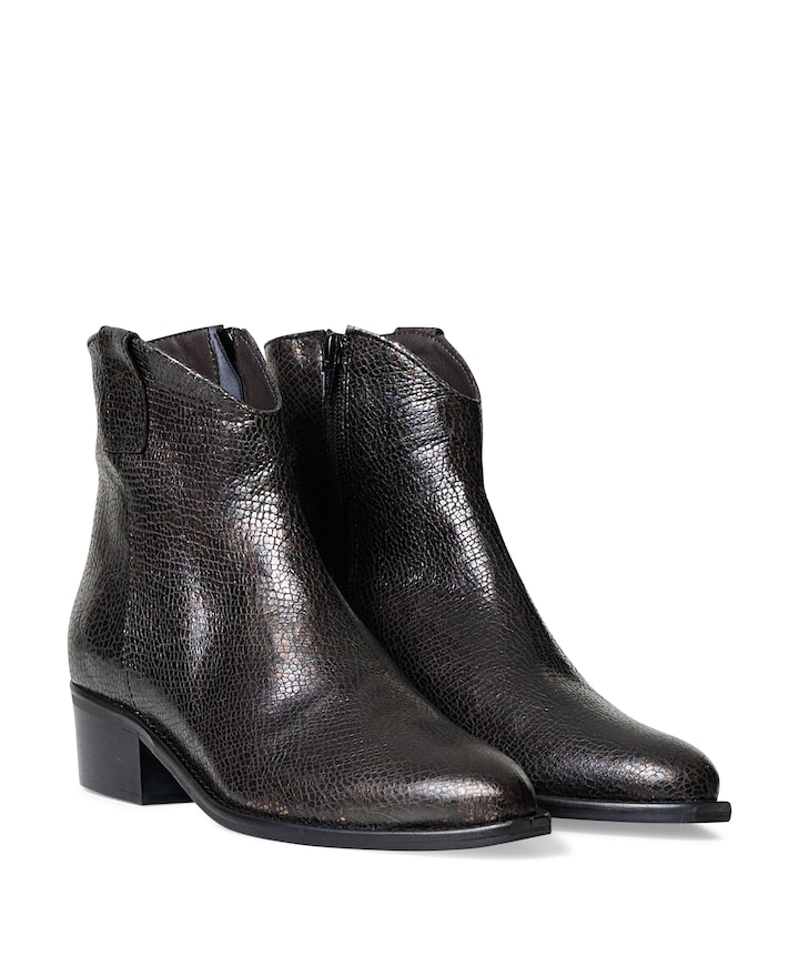 dames enkellaarzen bruin