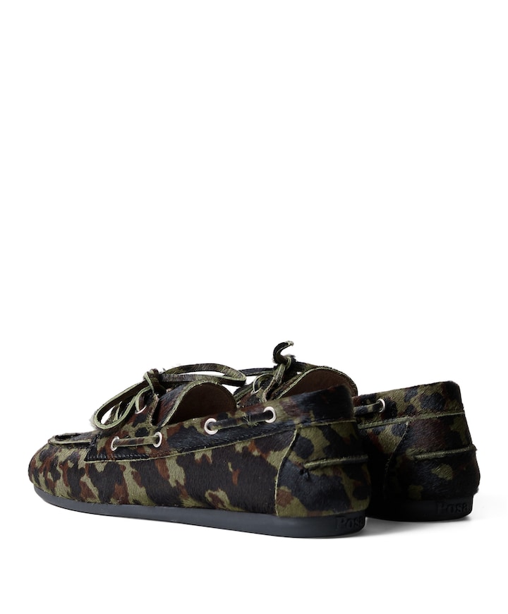 Boat loafer dames instappers groen