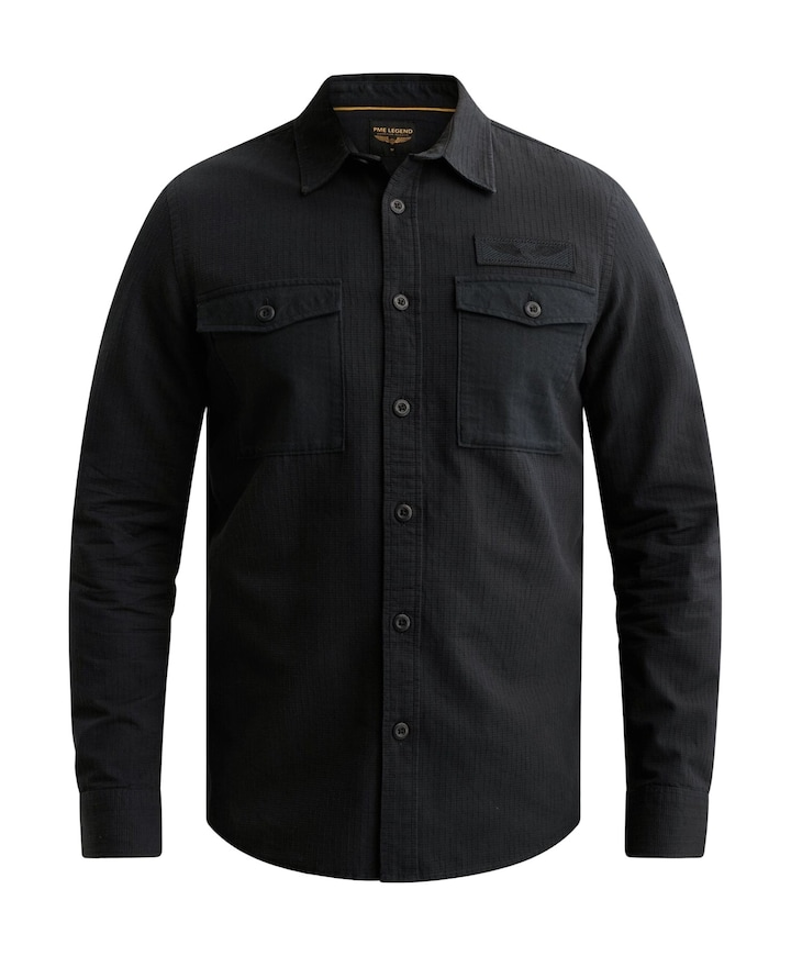 Heren overshirt blauw