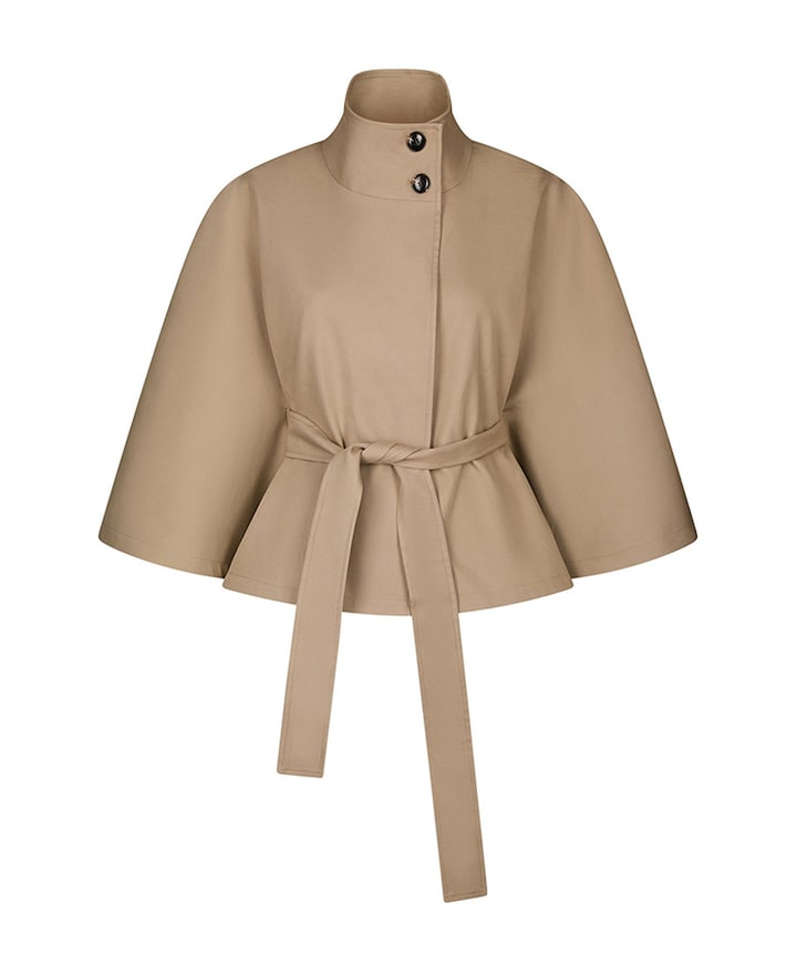 Dames cape beige