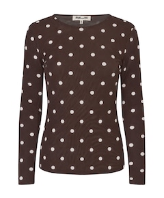 Dames longsleeve bruin
