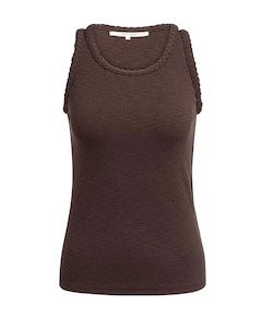 Dames top bruin