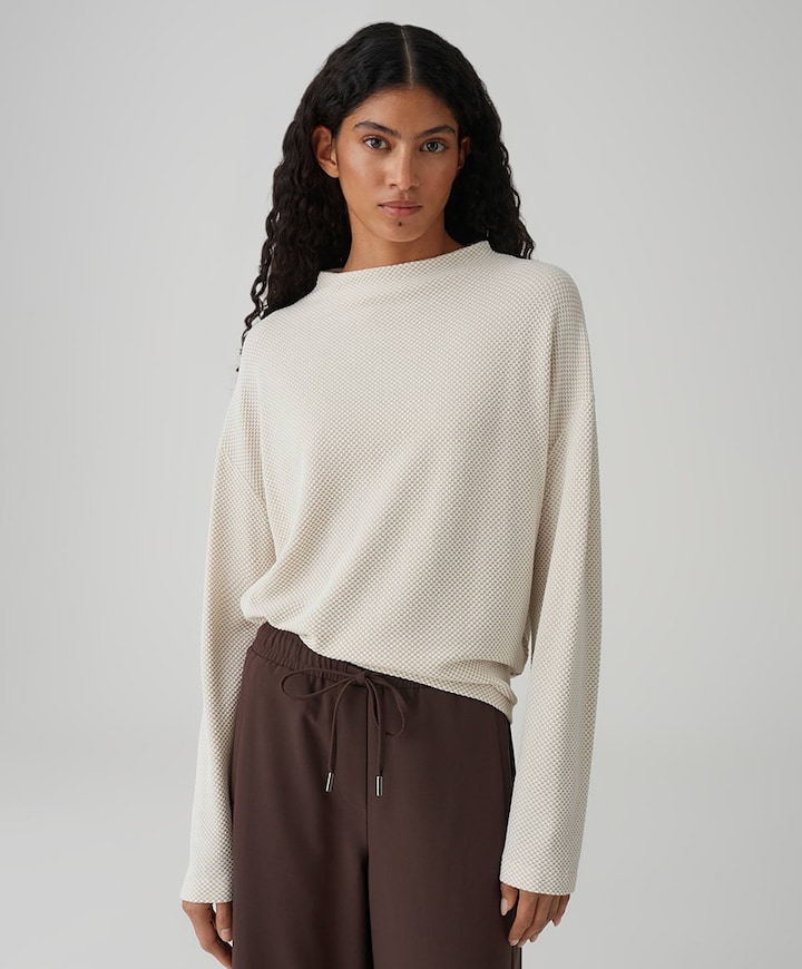 Dames longsleeve beige