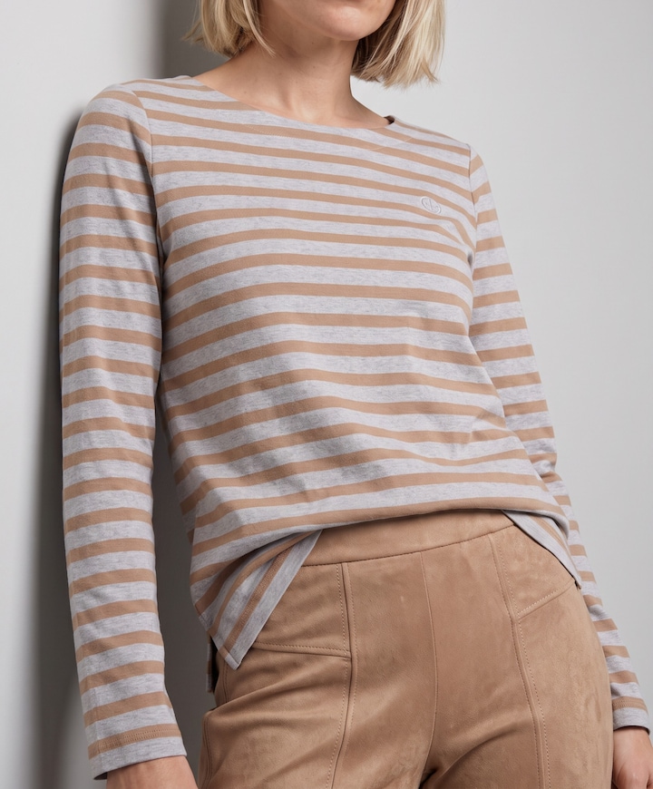 Dames longsleeve grijs
