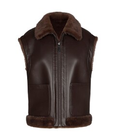 Dames gilet bruin
