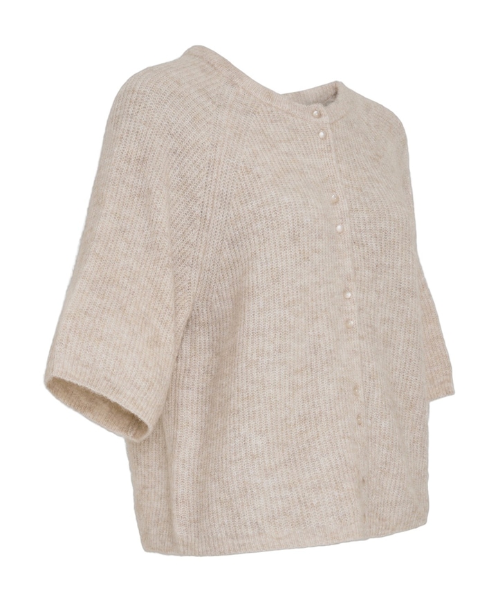Dames vest beige