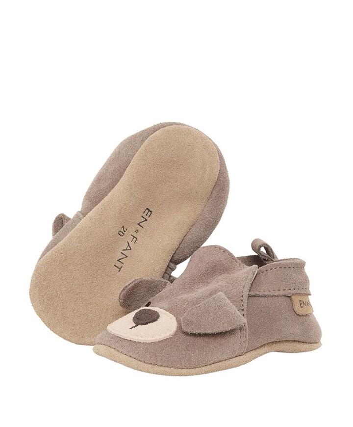 Slippers Suede Animal uniseks pantoffels  bruin