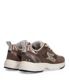 Daan Dash meisjes sneakers bruin