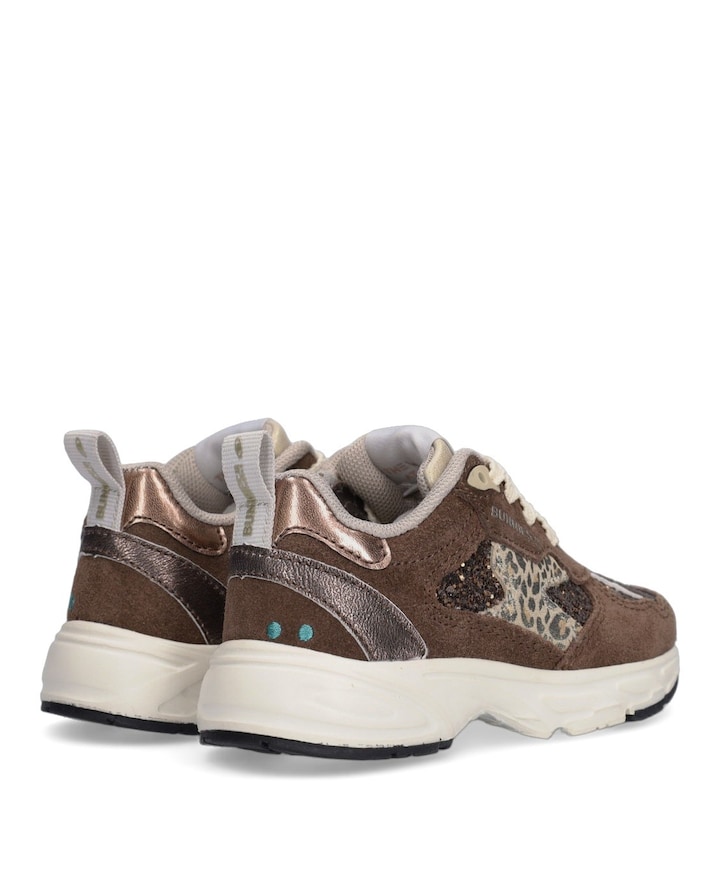 Daan Dash meisjes sneakers bruin