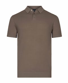 Heren polo beige