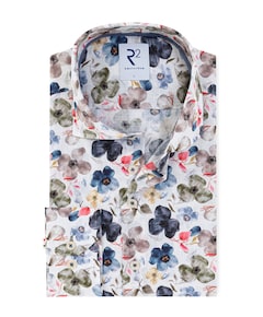 Heren overhemd lange mouw multicolor