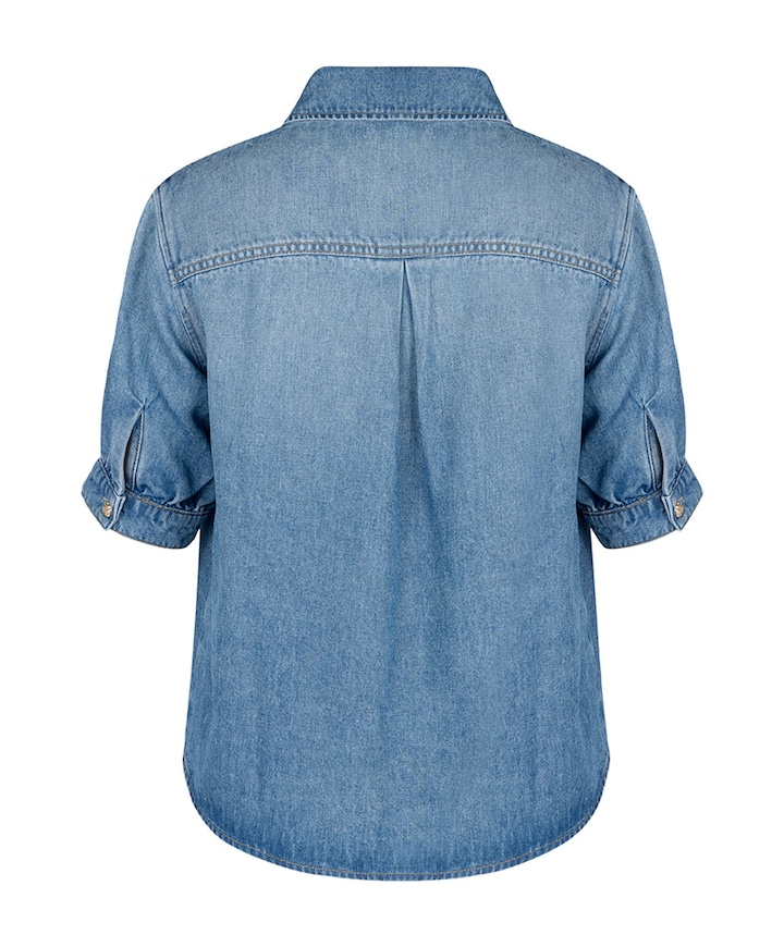 Dames blouse blauw