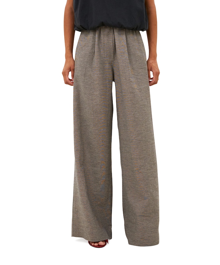 benji melange dames broek grijs