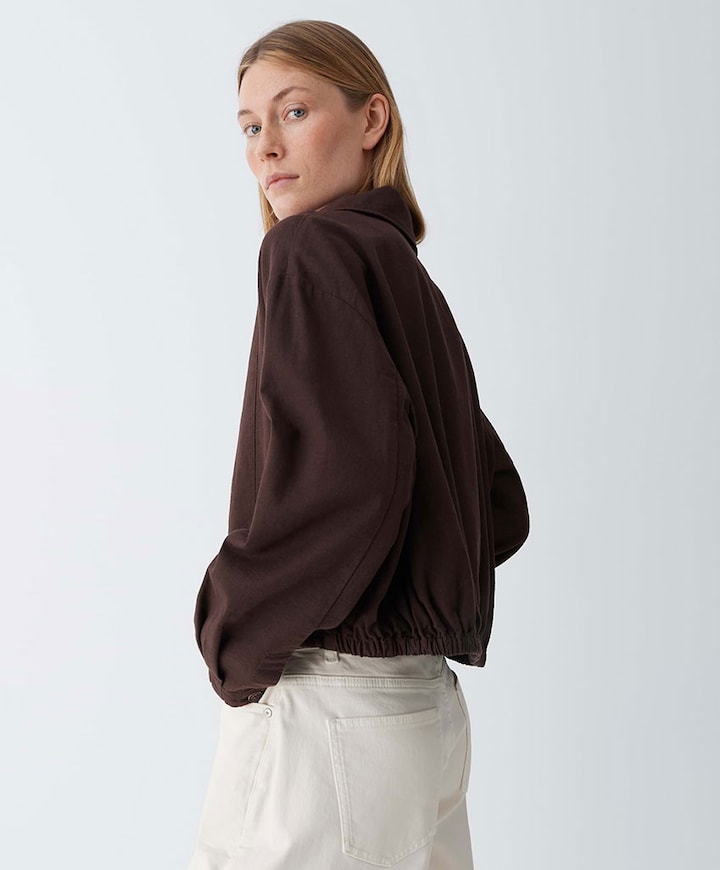 Dames blouse bruin