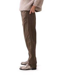 Loose fit coloured jeans groen