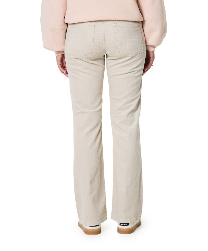 Bibette 10W cord 82 cm dames broek beige