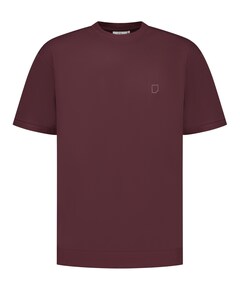 Heren T-shirt bordeaux
