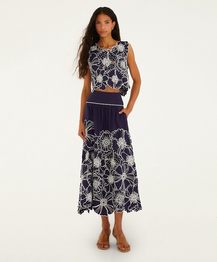 Dames top blauw