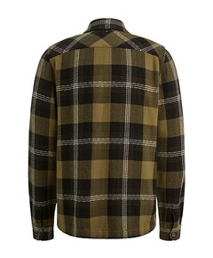 Heren overhemd lange mouw groen