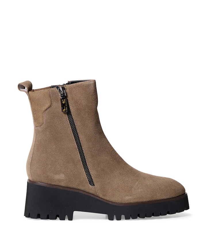 Cassandra dames enkellaarzen beige