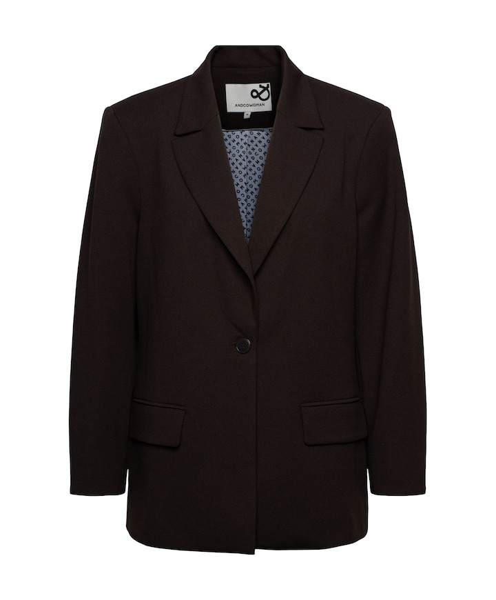 Dames blazer bruin
